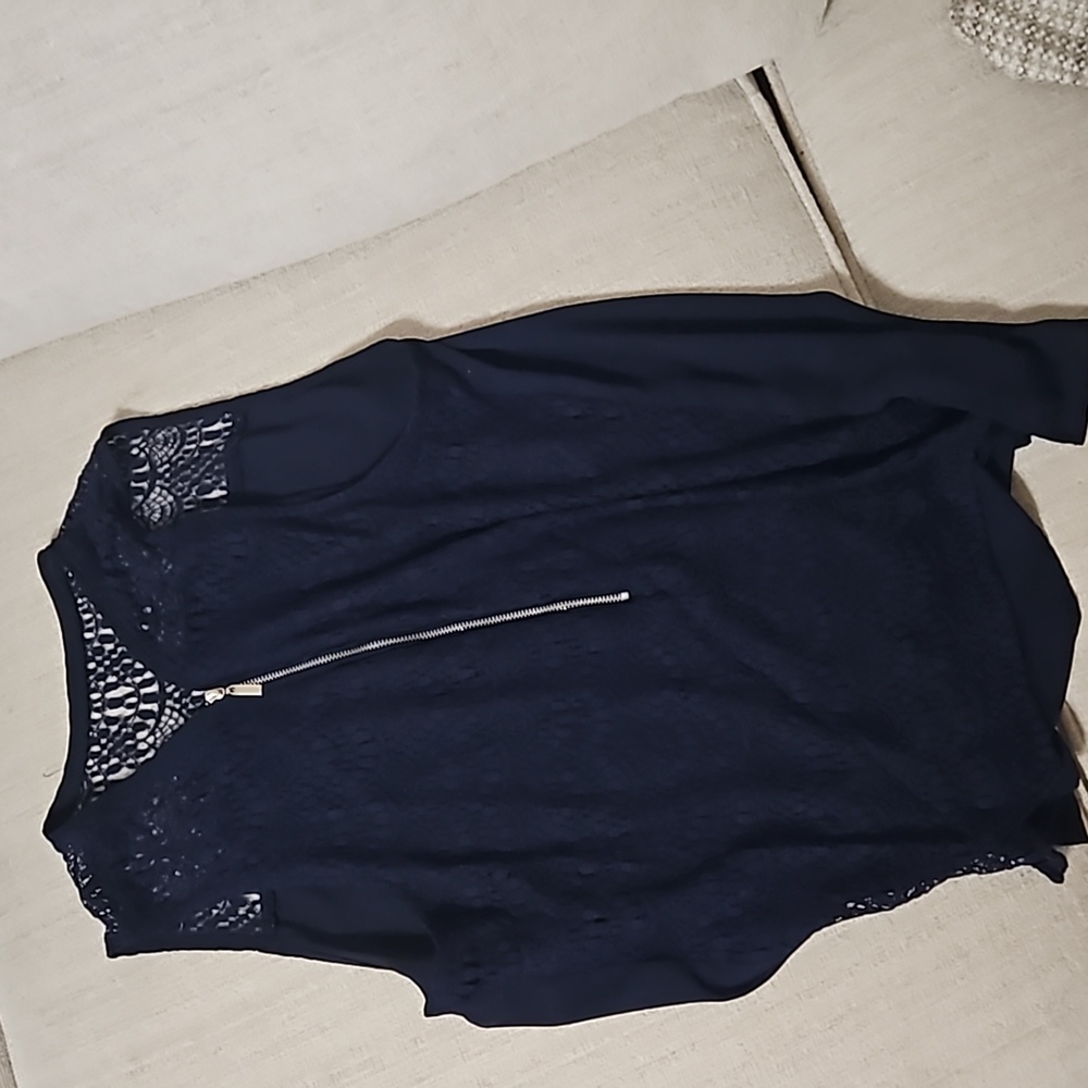 Navy blouse